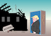 Cartoon: Trump in Kenosha (small) by Erl tagged politik,usa,wahl,präsidentschaft,wahlkampf,präsident,donald,trump,law,and,order,angst,schüren,rassimus,proteste,unruhen,kenosha,besuch,provokation,zündhölzer,zündholzschachtel,streichhölzer,streichholzschachtel,karikatur,erl