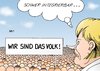 Cartoon: Volk (small) by Erl tagged merkel,politik,bürger,volk,entfremdung,integration,stuttgart,21,atomkraft