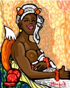 Cartoon: Foxy love (small) by Munguia tagged marie,guillemine,benoist,portrait,une,negresse,black,woman,slave,1800