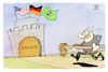 Cartoon: Angriff auf die Demokratie (small) by Kostas Koufogiorgos tagged karikatur,koufogiorgos,demokratie,brasilien,usa,deutschland,angriff,rammbock