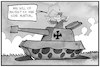 Cartoon: Bundeswehr (small) by Kostas Koufogiorgos tagged karikatur,koufogiorgos,illustration,cartoon,bundeswehr,munition,diebstahl,panzer,soldat,waffe,militär,ksk