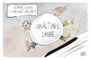 Cartoon: Die Erkältungslawine rollt (small) by Kostas Koufogiorgos tagged karikatur,koufogiorgos,erkältung,lawine,welle,corona,krank