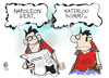 Cartoon: Die Linke (small) by Kostas Koufogiorgos tagged lafontaine,linke,partei,vorsitz,napoleon,waterloo,kandidatur,politik,karikatur,kostas,koufogiorgos