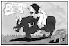 Cartoon: EU-Haushalt (small) by Kostas Koufogiorgos tagged karikatur,koufogiorgos,illustration,cartoon,eu,haushalt,europa,stier,melkkuh,geld,budget