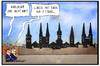 Cartoon: G7 Lübeck (small) by Kostas Koufogiorgos tagged karikatur,koufogiorgos,illustration,cartoon,g7,g8,lübeck,türme,außenminister,treffen,politik,weltmacht