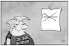 Cartoon: Impeach Scheuer (small) by Kostas Koufogiorgos tagged karikatur,koufogiorgos,illustration,cartoon,scheuer,trump,impeachment,pkw,maut,untersuchungsausschuss,entlassung