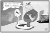 Cartoon: Limit 130 (small) by Kostas Koufogiorgos tagged karikatur,koufogiorgos,illustration,cartoon,limit,tempolimit,130,waage,weihnachten,weihnachtsessen,dick,übergewicht,verkehr,autobahn