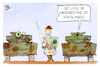 Cartoon: Lücken im Panzerbestand (small) by Kostas Koufogiorgos tagged karikatur,koufogiorgos,panzer,bundeswehr,ritter,verteidigung