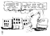 Cartoon: Mappus (small) by Kostas Koufogiorgos tagged mappus,enbw,deal,stammheim,gefängnis,21,stuttgart,abriss,modernisierung,betrug,krikatur,kostas,koufogiorgos