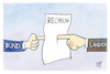 Cartoon: MPK (small) by Kostas Koufogiorgos tagged koufogiorgos,karikatur,mpk,bund,länder,rechnung,kosten,finger