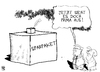 Cartoon: Pakete (small) by Kostas Koufogiorgos tagged fiskalpakt,koalition,regierung,cdu,csu,fdp,grüne,spd,sparpaket,wachstumspaket,wachstum,merkel,steinmeier,karikatur,kostas,koufogiorgos