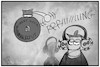 Cartoon: RKI-Alarm (small) by Kostas Koufogiorgos tagged karikatur,koufogiorgos,illustration,cartoon,rki,alarm,klingel,wieler,corona,pandemie,warnung,taub,hören,alarmsignal