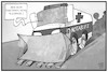 Cartoon: RTW vs. Falschparker (small) by Kostas Koufogiorgos tagged karikatur,koufogiorgos,illustration,cartoon,notarzt,krankenwagen,rtw,rettungswagen,parken,falschparker,bagger,schaufel,notruf,arzt
