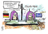 Cartoon: Steuereinnahmen (small) by Kostas Koufogiorgos tagged griechenland,deutschland,steuern,kasse,einnahmen,geld,europa,eu,euro,schulden,krise,haushalt,karikatur,kostas,koufogiorgos