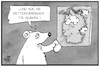 Cartoon: Winter in Deutschland (small) by Kostas Koufogiorgos tagged karikatur,koufogiorgos,illustration,cartoon,eisbär,wetter,winter,wetterbericht,vorhersage,deutschland,kälte,schnee