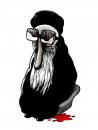 Cartoon: Crazy mullah (small) by illustrator tagged blind,blood,cartoon,comix,dictator,extremist,fundamentalist,gag,hate,ideology,illustration,illustrator,islam,mad,monster,mullah,religion,religious,violence