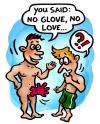 Cartoon: No glove no love (small) by illustrator tagged save,safe,sex,gay,queer,joke,satire,couple,schwul,glove,homo,love,illustration,cartoon,comic,illustrator,welleman,peter