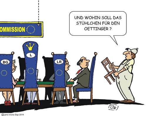 Cartoon: EU-Kommission (medium) by JotKa tagged nettozahler,steuerzahler,steuern,cdu,merkel,regierung,parteien,stühle,oettinger,aufgaben,posten,brüssel,vizekommissare,kommissare,parlament,kommission,eu