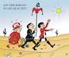 Cartoon: Auf dem Marsch (small) by JotKa tagged spd,doppelspitze,norbert,walter,borjans,saskia,esken,politik,parteien,groko,neustart,wählerstimmen,koalitionskrise