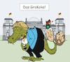 Cartoon: Das GroKokel (small) by JotKa tagged cdu,csu,spd,merkel,schulz,seehofer,sondierungsverhandlungen,sondierungsergebnis,koalition,groko,bundestagswahl,2017,bundesregierung,politik,politiker,parteien,zukunft,union,aufbruch,investitionen,in,die