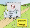 Cartoon: hindernisse (small) by JotKa tagged energiewende,robert,habeck,klimaschutz,windräder,solarenergie,bürgerinitiativen,umwelt,umweltschutz