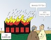 Cartoon: Wenn die Hütte brennt (small) by JotKa tagged afd,alternative,für,deutschland,spaltung,politik,parteitag,der,flügel,rechtsradikale,meuthen,gauland,wunderland,feuer
