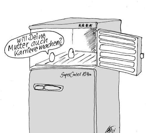 Cartoon: Social Freezing 3 (medium) by Marbez tagged social,freezing,karriere,kinderwunsch