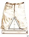 Cartoon: BERMUDA TRIANGLE (small) by QUIM tagged bermuda,triangle,shorts,beach,