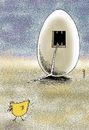 Cartoon: escape (small) by Medi Belortaja tagged escape,egg,bird,chicken,prison,jail,freedom