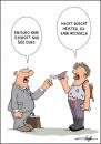 Cartoon: Haste mal ne Mark? (small) by luftzone tagged cartoon,mann,man,punker,geschäftsmann,geld,money,euro