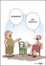 Cartoon: Schwanger oder was? (small) by luftzone tagged fun lustig cartoon man frau schwanger woman biergarten bier zigarette humor