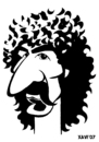Cartoon: Frank Zappa (small) by Xavi dibuixant tagged frank zappa rock music