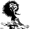 Cartoon: Jimi Hendrix (small) by Xavi dibuixant tagged hendrix jimi caricature cartoon caricatura dibujo drawing rock guitar