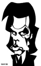 Cartoon: Nick Cave (small) by Xavi dibuixant tagged nick cave rock music caricature musician
