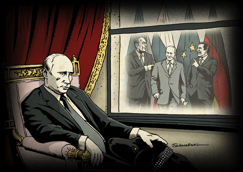 Cartoon: Putin (medium) by Schwarwel tagged putin,illustration,schwarwel,moods,film,russland,macht,gazprom,putin,illustration,schwarwel,moods,film,russland,macht,gazprom