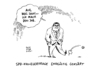 Cartoon: Kanzlerfrage Gabriel (small) by Schwarwel tagged kanzlerfrage,kanzler,spd,chef,sigmar,gabriel,urwahl,kanzlerkandidatur,kandidatur,karikatur,schwarwel,merkel