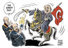 Cartoon: Kritik an Erdogan (small) by Schwarwel tagged kritik,erdogan,drohung,abgeordnete,bundespräsident,lammert,mahnung,eu,europäische,union,präsident,martin,schulz,brandbrief,karikatur,schwarwel,meinungsfreiheit,terror,gewalt,türkei