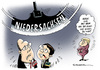 Cartoon: Wahl Niedersachsen SPD FDP (small) by Schwarwel tagged wahl,niedersachsen,spd,fdp,schicksalswahl,angela,merkel,politik,partei,deutschland,karikatur,schwarwel