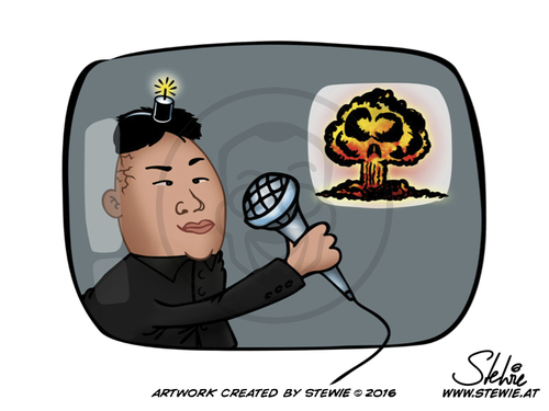Cartoon: Kim Jong Boom (medium) by stewie tagged atomic,bomb,north,korea