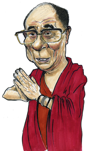 Cartoon: dalai Lama (medium) by jean gouders cartoons tagged dalai,lama,jean,gouders