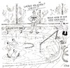 Cartoon: Aqua Fit (small) by Christian BOB Born tagged wasser,becken,gymnastik,kg,therapiebecken,schrumpfen,gruppe