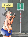 Cartoon: Notausgang (small) by besscartoon tagged mann,notausgang,urlaub,sommer,bess,besscartoon