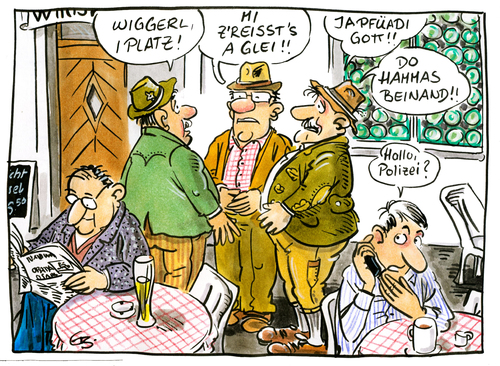 Cartoon: ... (medium) by GB tagged anschlag,terror,münchen,bayern,anschlag,terror,münchen,bayern