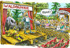 Cartoon: Kultursommer (small) by GB tagged kunst kultur theater oper schauspieler darsteller bier biergarten freiluft bühne sommer freizeit