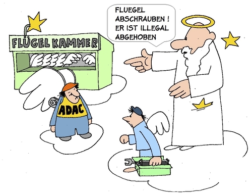 Cartoon: ADAC (medium) by Retlaw tagged machtmißbrauch