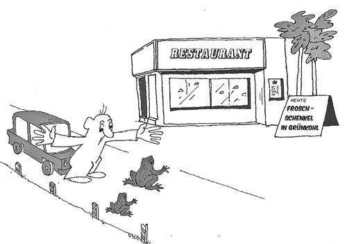 Cartoon: Es lebe der Frosch (medium) by Retlaw tagged hüpfer
