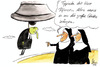 Cartoon: Relegion (small) by Mario Schuster tagged relegion,mario,schuster,pfarrer,nonne
