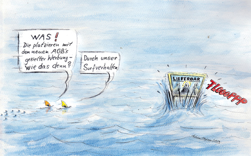 Cartoon: Die Facebook AGBs (medium) by Mohrenberg tagged facebook,agb,surfen,werbung,daten,datenflut