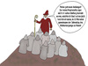 Cartoon: Jahrestag (small) by thalasso tagged weltuntergang,ende,jahrestag,guru,prophezeihung,vorhersage,kalender,2012,calendar,maya,apocalypse