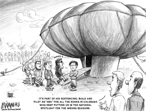Cartoon: Heenes Ark (medium) by karlwimer tagged balloon,boy,heene,colorado,kooks,reputaton,crazy,media